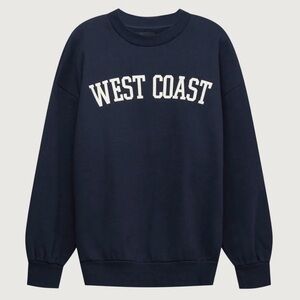 WEST COAST oversized graphic sweatshirt